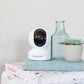 Reolink E1
Pan-Tilt Indoor Camera for Any Budget on books next to cactus and glass bottle decorations