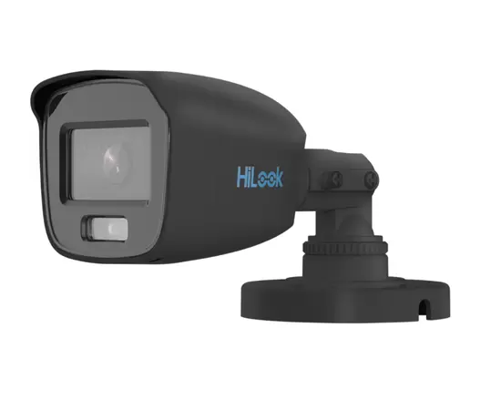 HiLook by Hikvision THC-B159-MS GREY 5MP TVI ColorVu Mini Bullet with Audio 2.8mm