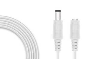Reolink white 4.5M Power Extension cable end close