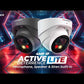 SPRO 4MP IP Turret Active Deterrence LITE Grey with COLOUR NIGHT 2.0 - Microphone & Speaker Built-in