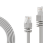 CAT5e ethernet cable grey close up cable ends