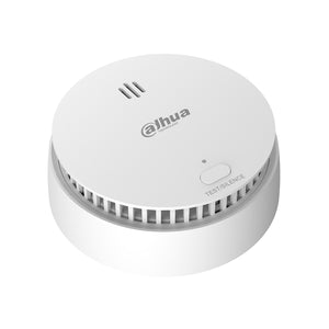 Dahua smoke detector on a white background