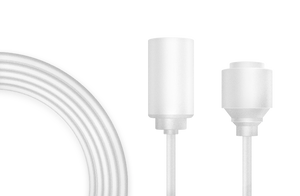 solar panel extension cable white close up cable ends