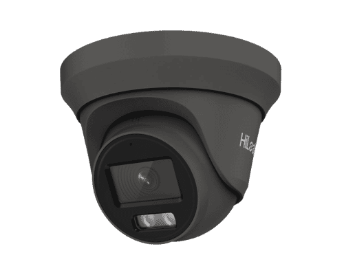 HiLook by Hikvision THC-T259-MS-GREY 5MP TVI Colorvu Turret with Audio 2.8mm