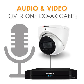 4K 8MP Dome White 2.8mm Lens with IR for night vision