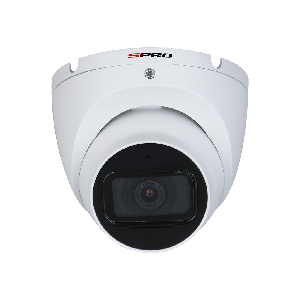 SPRO 5MP Turret Camera with Built-in Microphone, Smart IR, and IP67 Waterproof Housing for Indoor and Outdoor Surveillance