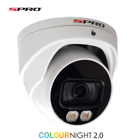 SPRO 8MP IP Smart Dual Illumination Turret with COLOUR NIGHT 2.0