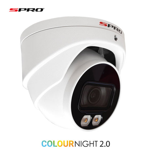 SPRO 8MP IP Smart Dual Illumination Turret with COLOUR NIGHT 2.0