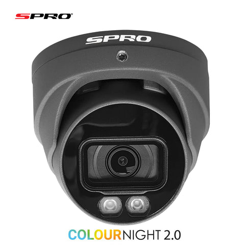 SPRO 8MP IP Smart Dual Illumination Turret with COLOUR NIGHT 2.0