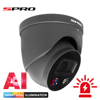 8MP IP SPRO - Fixed Lens Active Deterrence CCTV Camera (V2) With Smart Dual Illumination