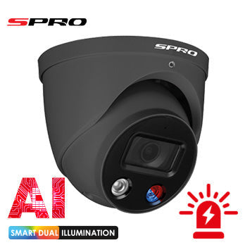 8MP IP SPRO - Fixed Lens Active Deterrence CCTV Camera (V2) With Smart Dual Illumination