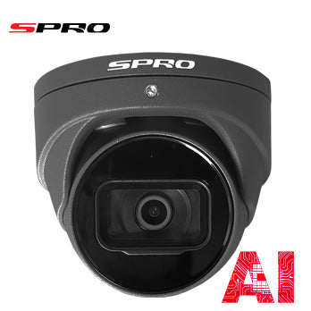 The next step in security the 5MP IP SPRO - Fixed Lens CCTV Camera With SMD, Mic, 50m IR And STARLIGHT which allows for clear images in low light settings.
