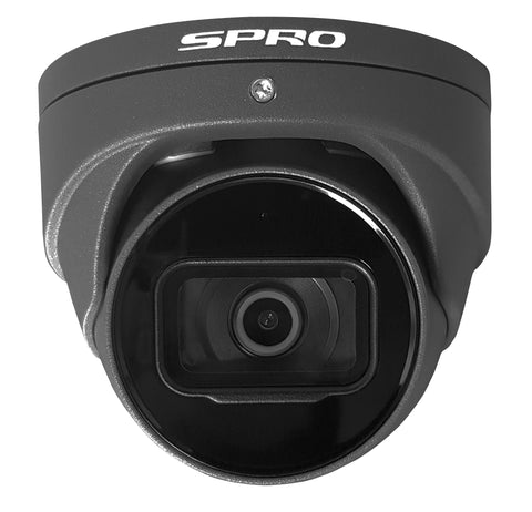 SPRO 5MP IP Fixed Lens Turret with Built-in Microphone - Enhanced Audio Surveillance