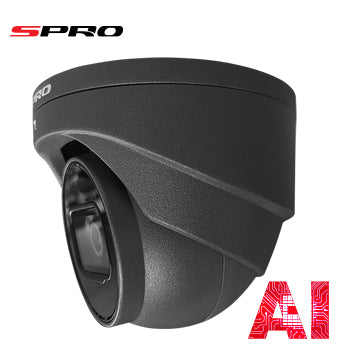 The next step in security the 5MP IP SPRO - Fixed Lens CCTV Camera With SMD, Mic, 50m IR And STARLIGHT which allows for clear images in low light settings.
