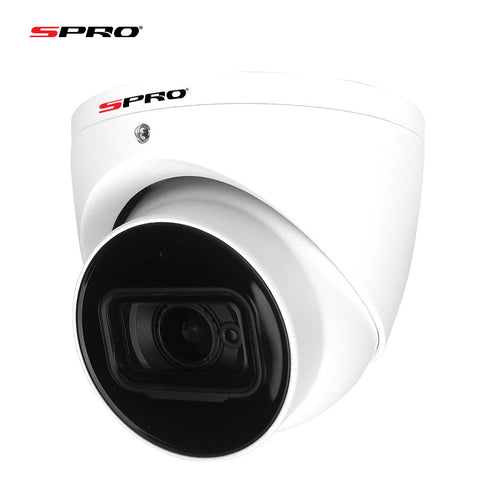 Security at it's finest, the 8MP IP SPRO - 2.8mm Fixed Lens Turret Camera with Microphone Built-in. Clarity and extremely accurate night viewing, this camera is a cut above the rest and will provide you with peace of mind like no other.phone