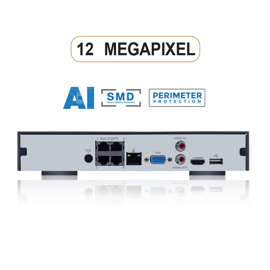 SPRO A5 4 Channel 12MP IP NVR
