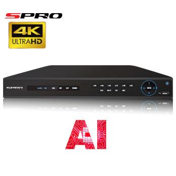 4K (12MP) SPRO IP - 8 channel IP NVR with AI Technology