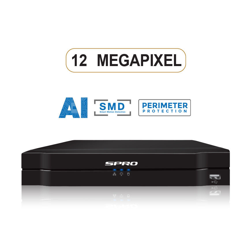 SPRO A5 8 Channel 12MP IP NVR