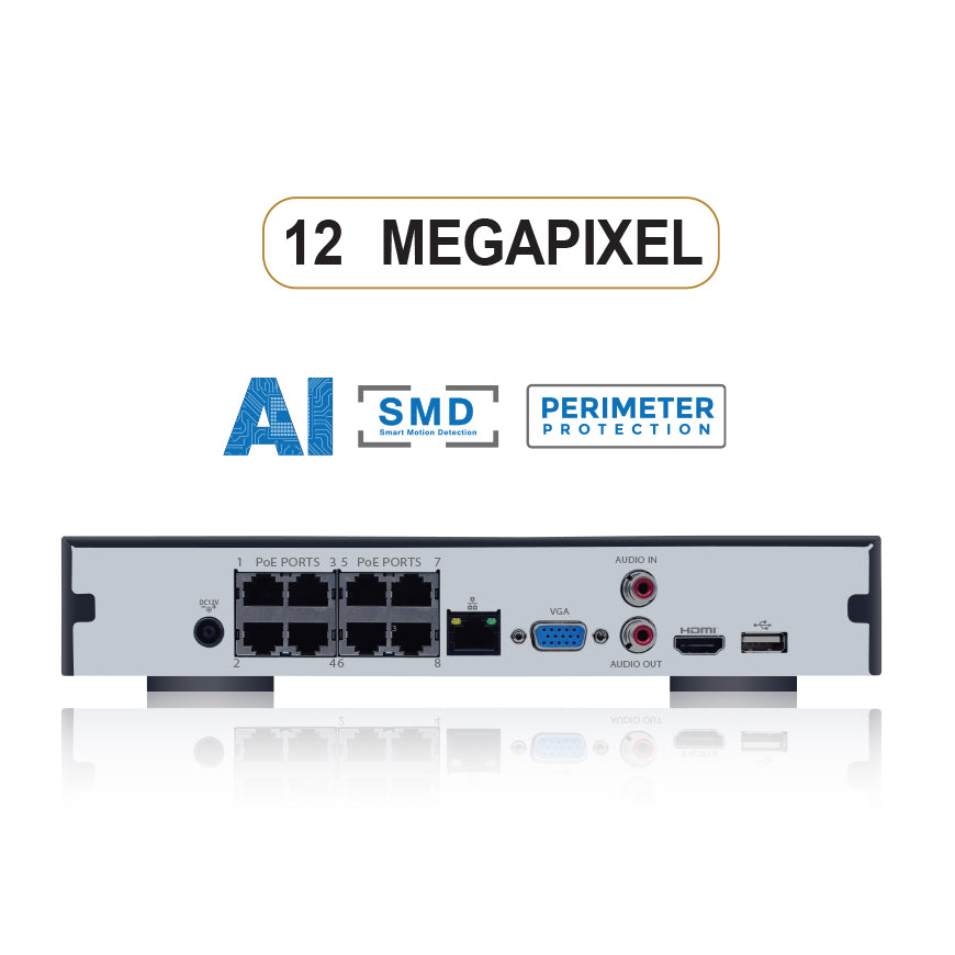 SPRO A5 8 Channel 12MP IP NVR