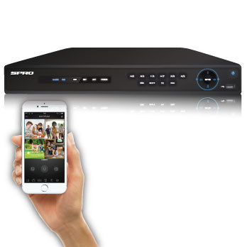 4K SPRO IP - 8 channel IP NVR - viewable on most mobile devices