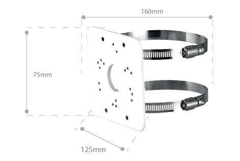 SPRO CCTV Camera Pole Bracket