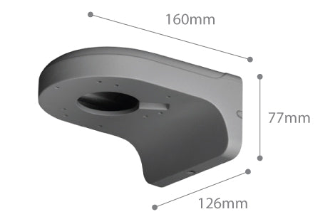 Dimension of SPRO CCTV Wall Bracket 02 - Grey